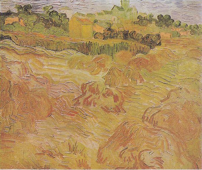 Vincent Van Gogh Wheat fields with View of Auvers oil painting image